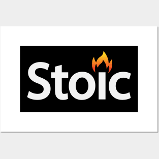 Stoic being stoic typographic artwork Posters and Art